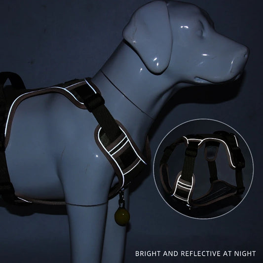 Large Dog Harness, Tactical Vest, Reflective and Waterproof .