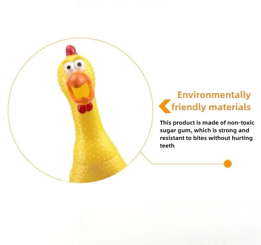 Funny Chicken Squeaker Chew Toy