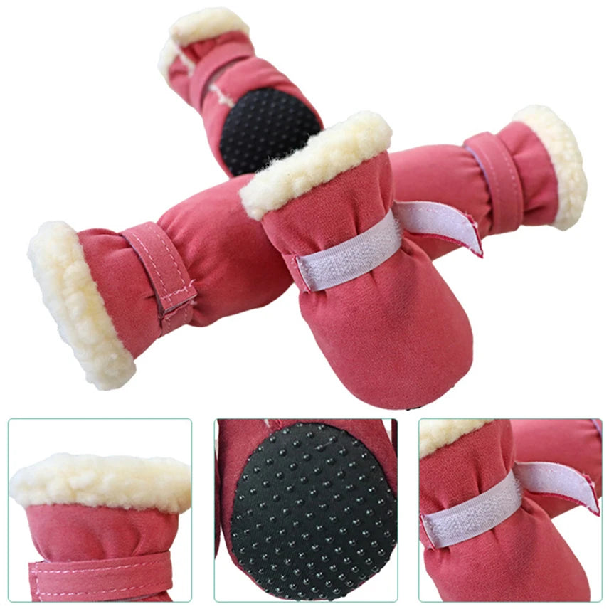 Non-slip Snow Boots for Small Breeds