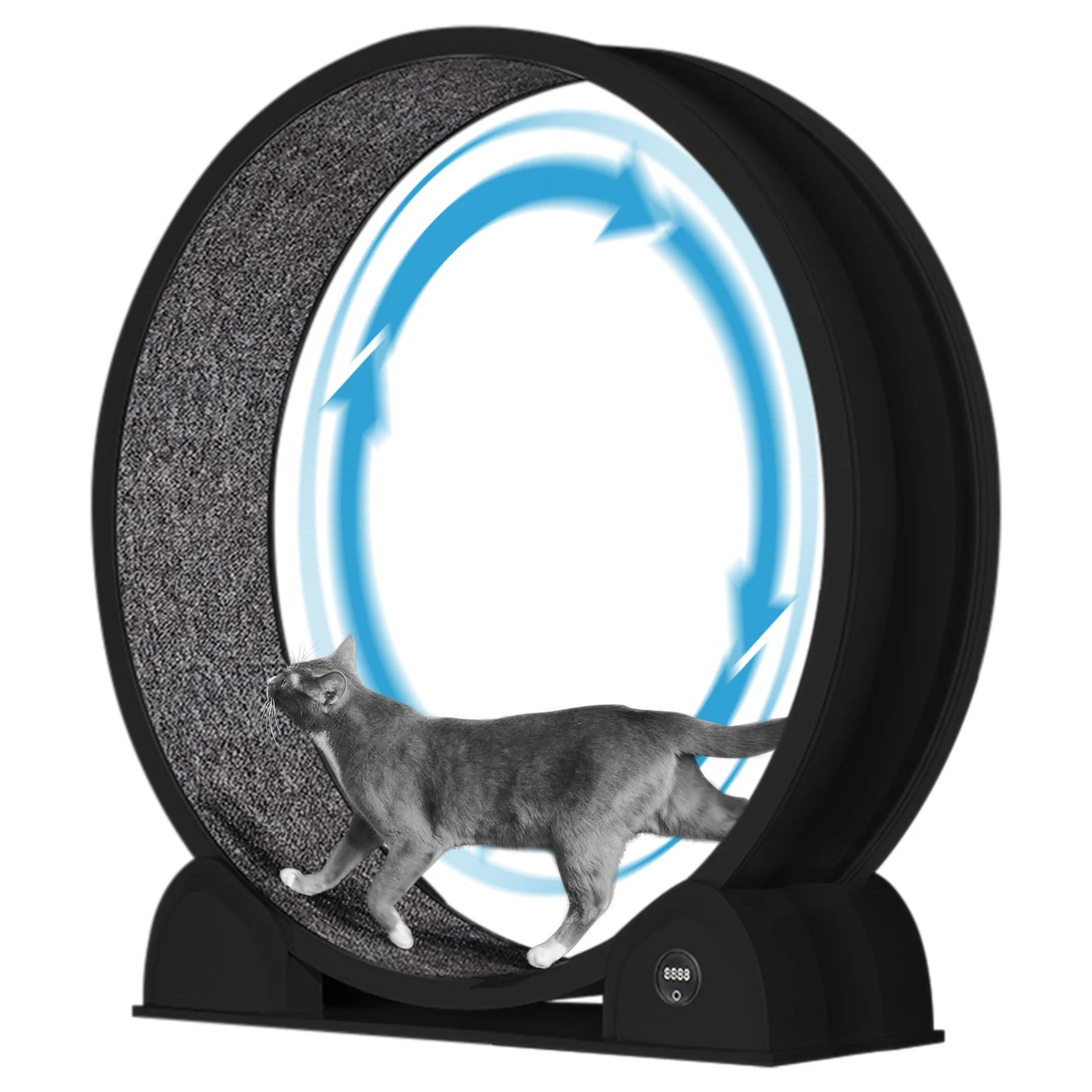 Cats Treadmill with Pedometer Running Wheel