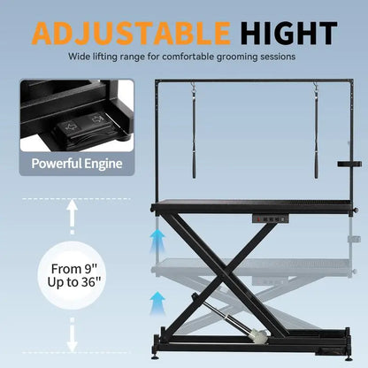Heavy-Duty Adjustable Pet Grooming Table