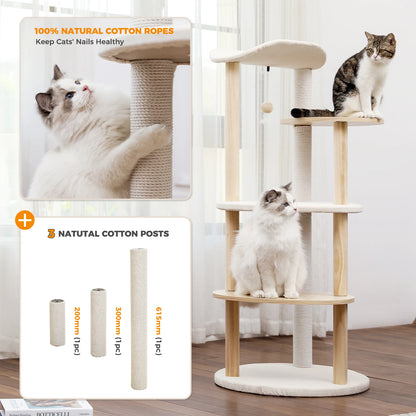 Modern Cat Tree Tower with Scratching Post Multi-level