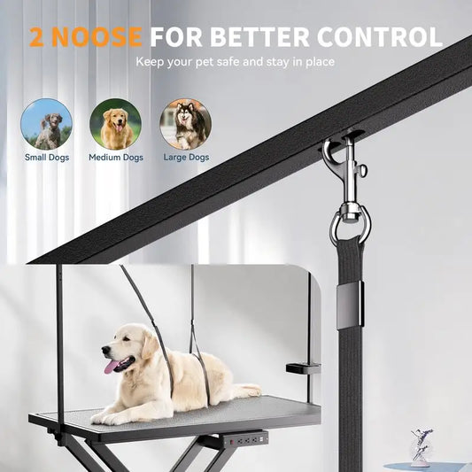 Heavy-Duty Adjustable Pet Grooming Table