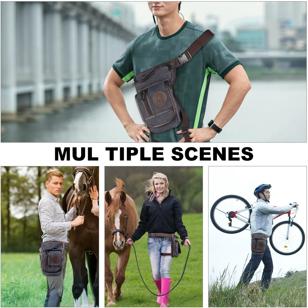 Canvas Horse Riding Waist Bag