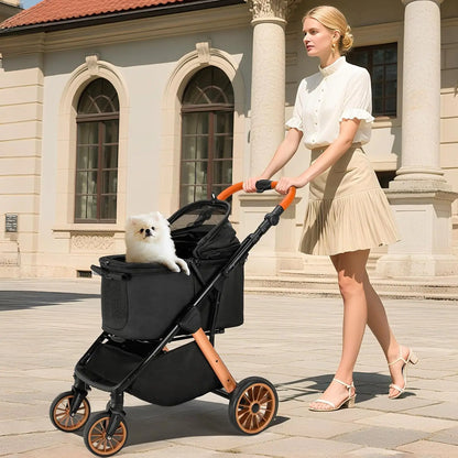 Foldable Dog Stroller for Medium Small Pets