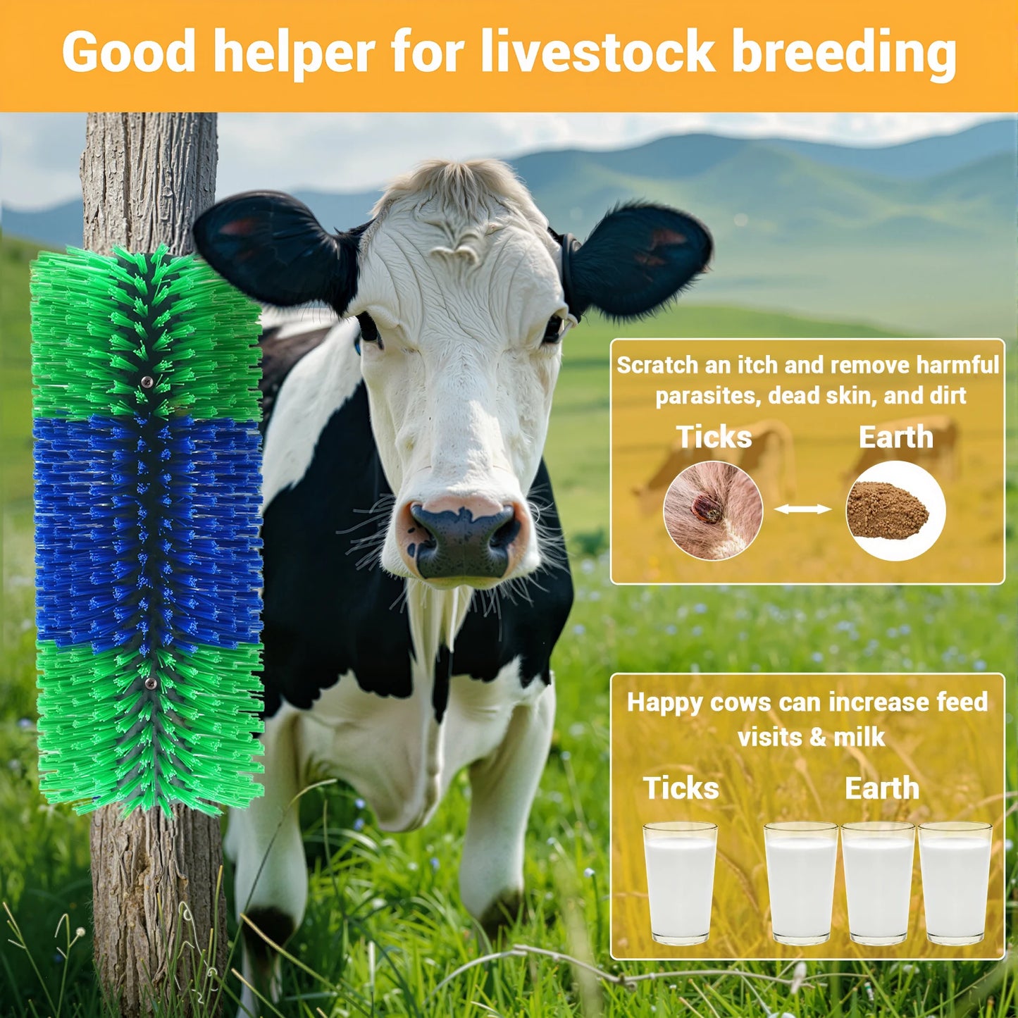 Full Massage Livestock Scratch Brushes
