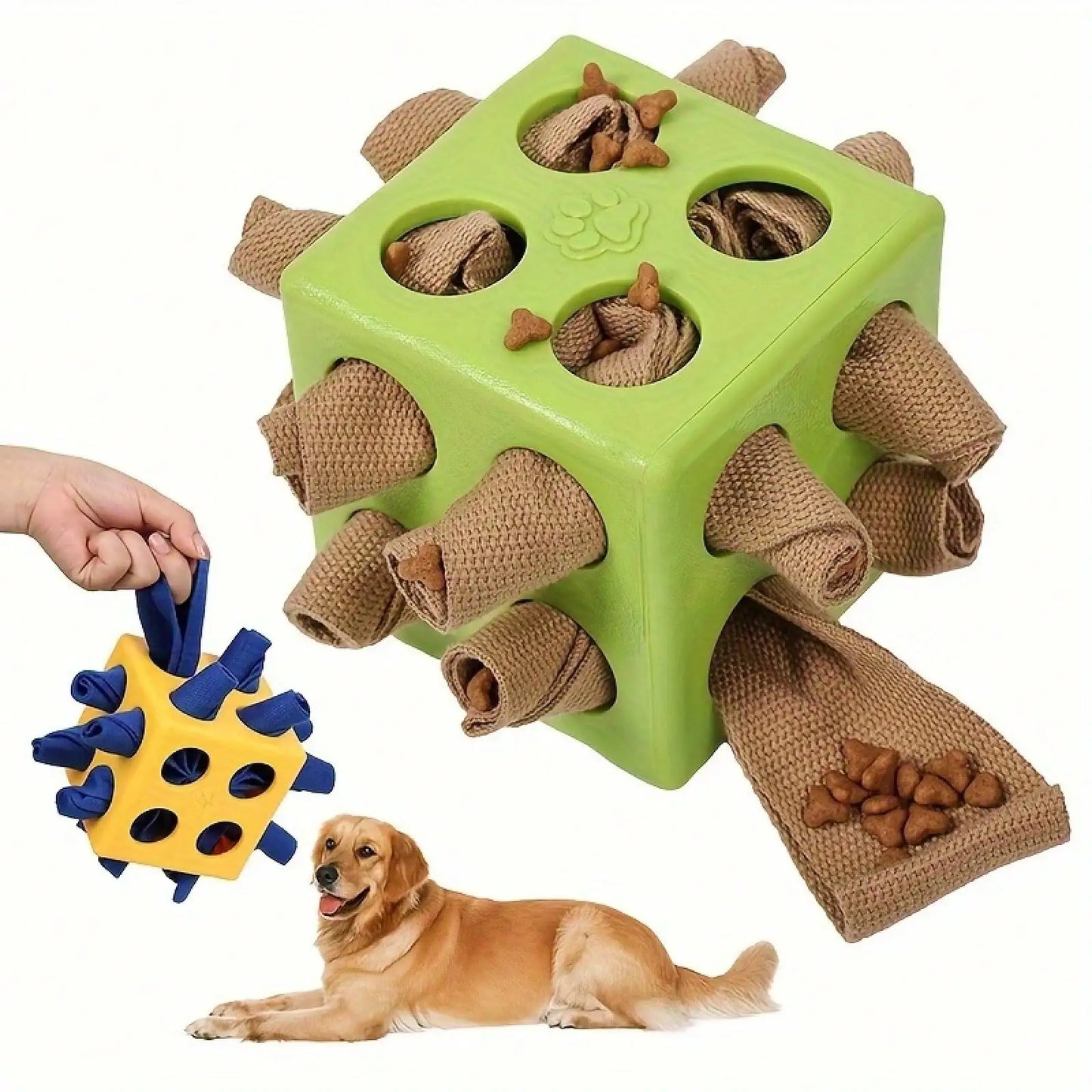Interactive Dog Puzzle Toy With Snack Dispenser
