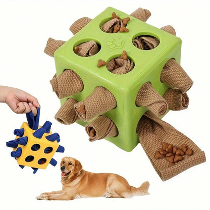 Interactive Dog Puzzle Toy With Snack Dispenser