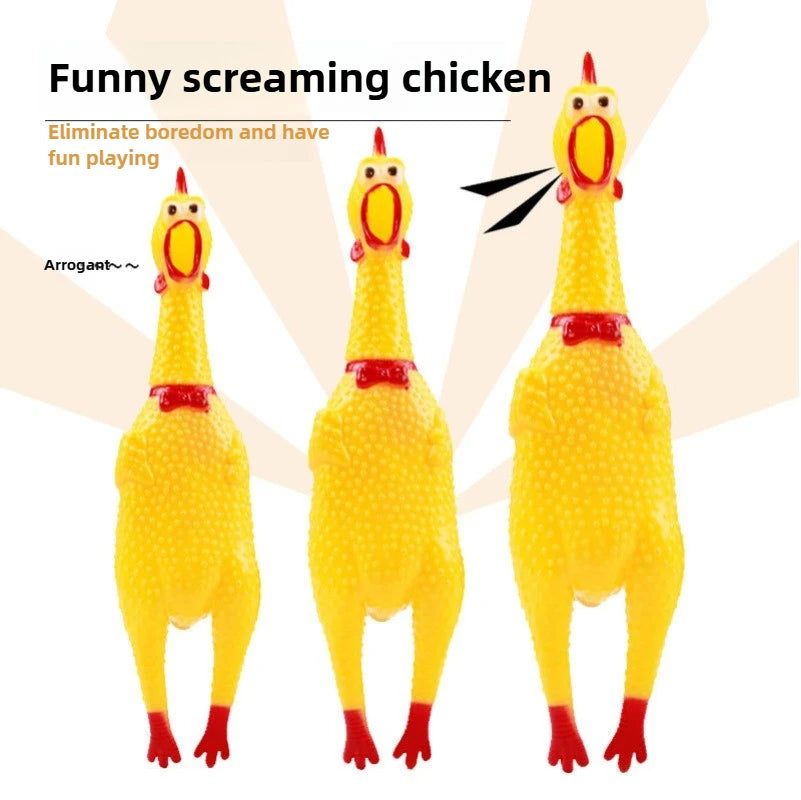 Funny Chicken Squeaker Chew Toy