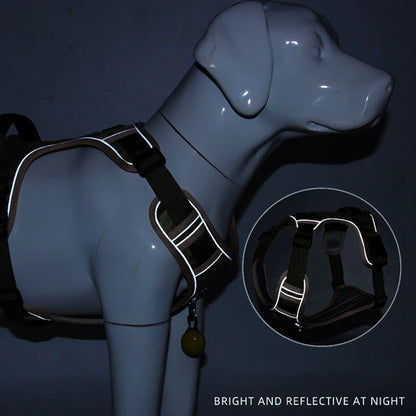 Large Dog Harness, Tactical Vest, Reflective and Waterproof .