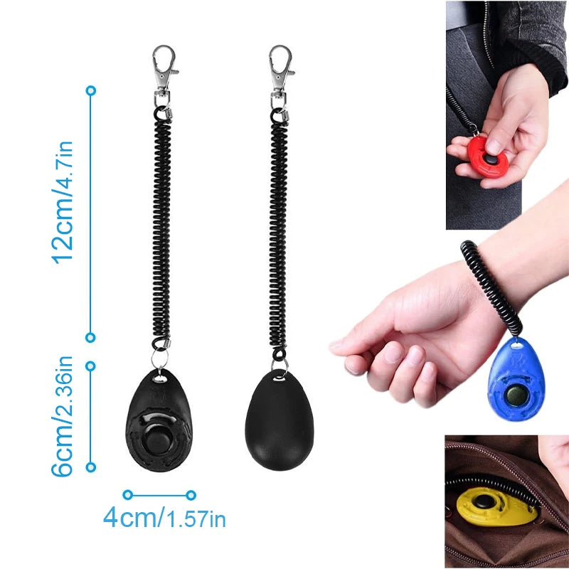 Adjustable Wrist Strap Clicker, Pet Training