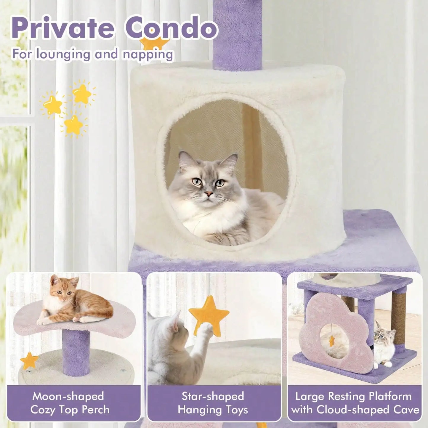 Modern Cat Tree With Condo