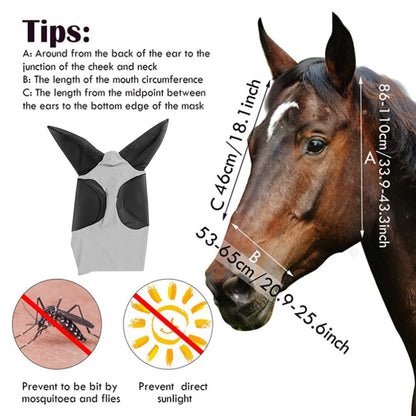 Mesh Fly Mask Ear Protection