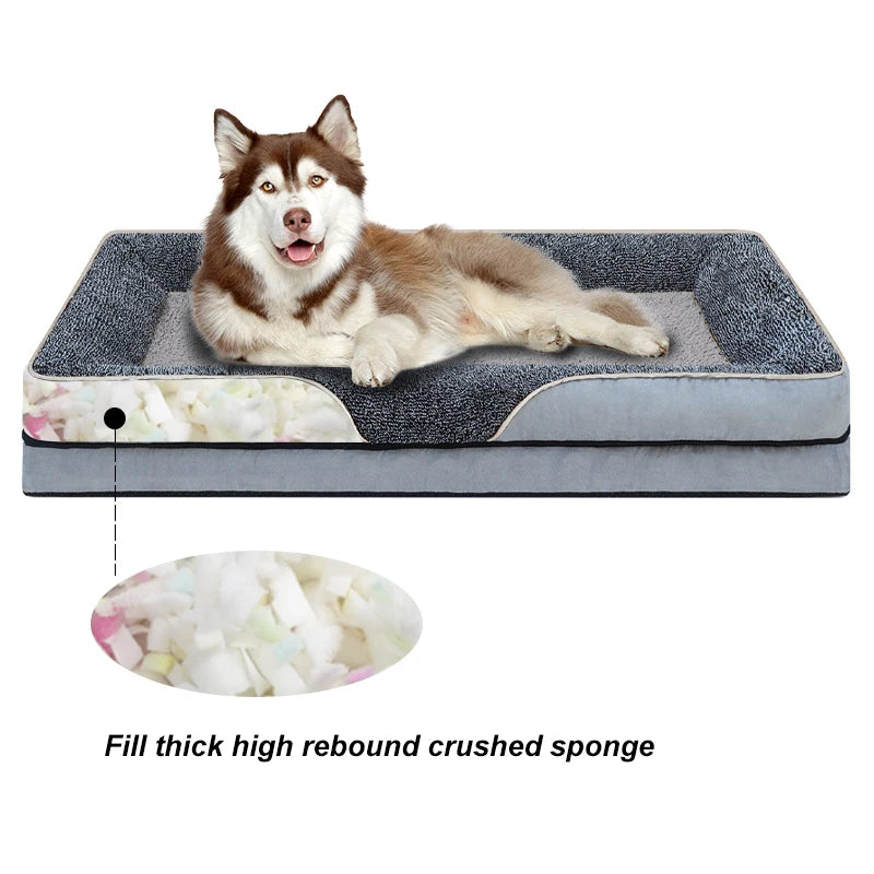 Oversized Washable Pet Bed 









ofa, comfortable and soft cat sofa bed with raised edges,