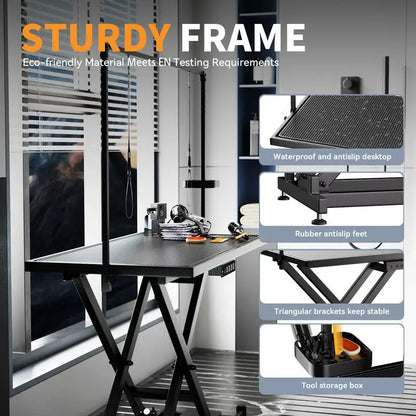 Heavy-Duty Adjustable Pet Grooming Table