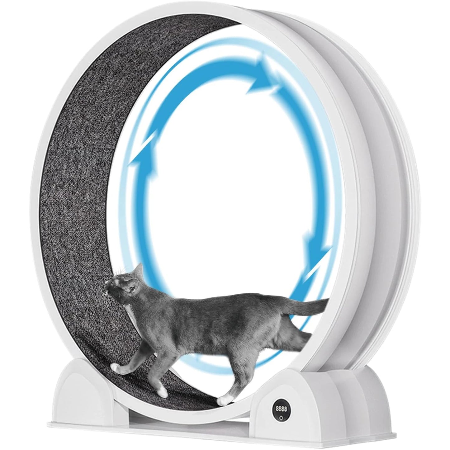Cats Treadmill with Pedometer Running Wheel
