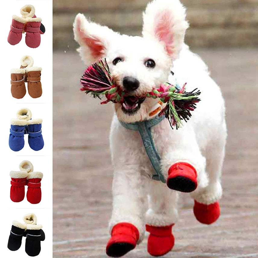 Non-slip Snow Boots for Small Breeds