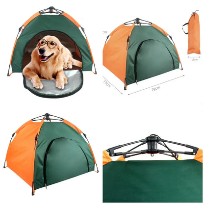 Automatic Folding Dog Tent, Waterproof Portable Pet House