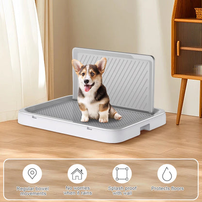 Indoor Puppy Training Toilet with Pee Wall