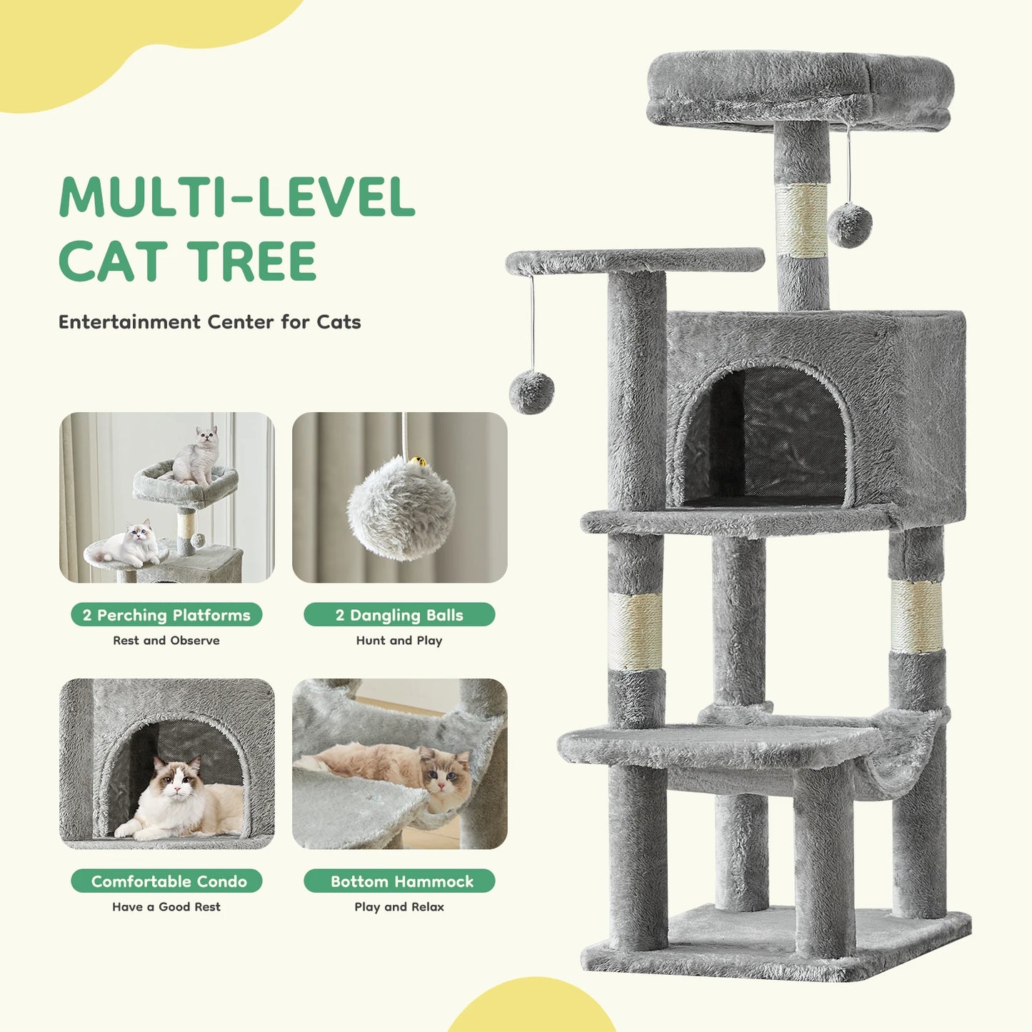 Multi-Cat Climbing Tower