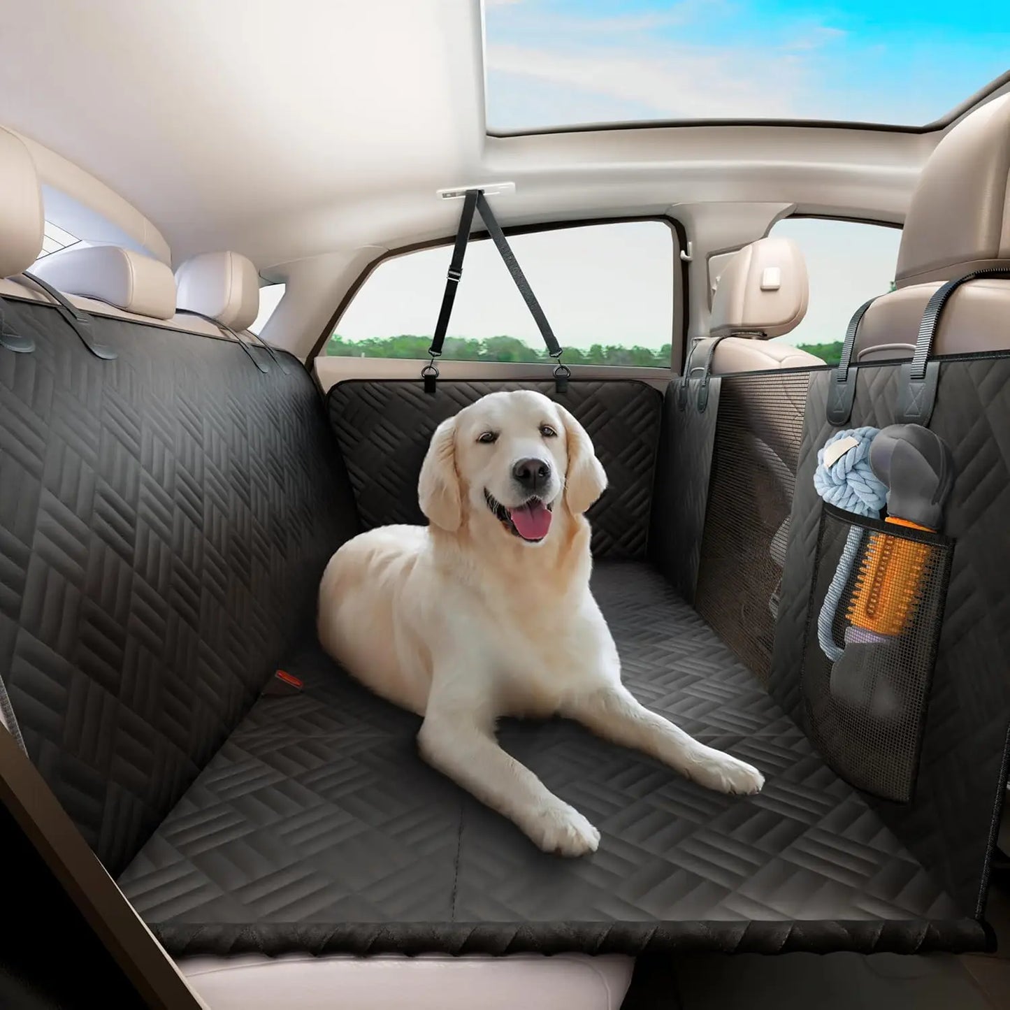 Heavy-Duty Anti-Scratch Washable Dog Hammock for Cars and SUVS