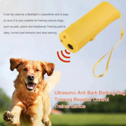 Anti Barking Stop Bark Training Device Pet Dog Repeller Trainer LED Ultrasonic 3 in 1 Anti Barking Ultrasonic Without Battery
