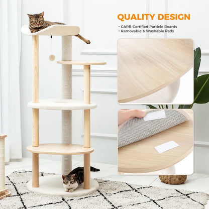 Modern Cat Tree Tower with Scratching Post Multi-level