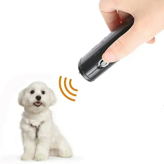 Anti Barking Stop Bark Training Device Pet Dog Repeller Trainer LED Ultrasonic 3 in 1 Anti Barking Ultrasonic Without Battery