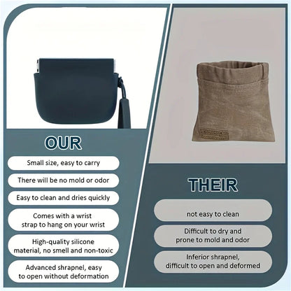 1pc Portable Silicone Pet Treat Bag Pet Dog Train Food Snacks Pockets Bag Walking Dog Training Food Storage Product Supply