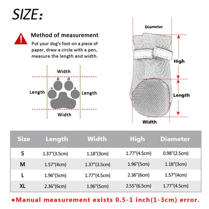 Outdoor Soft Bottom Waterproof Boots for Pets
