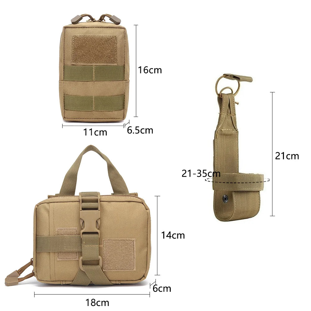 Large Dog Harness Leash Bags Patches Set