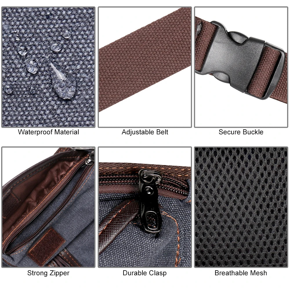 Canvas Horse Riding Waist Bag