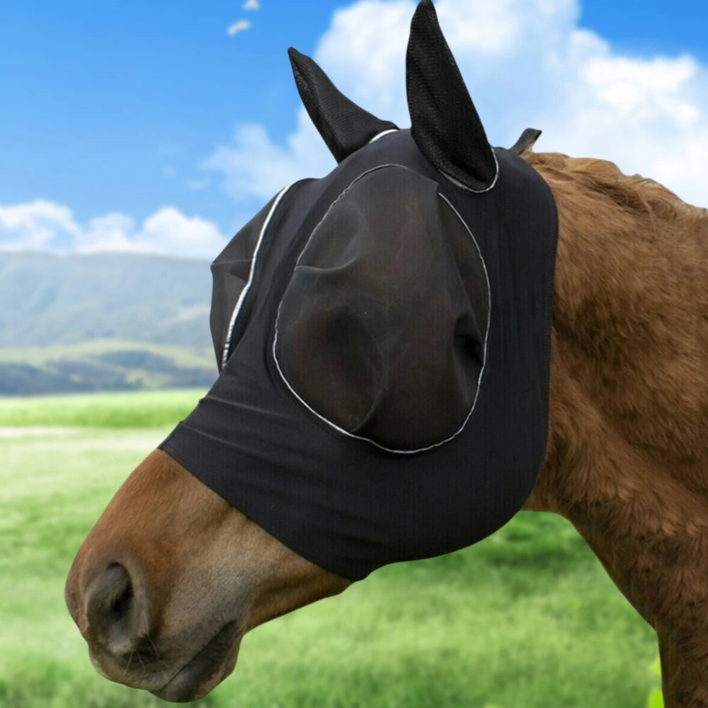 Mesh Fly Mask Ear Protection